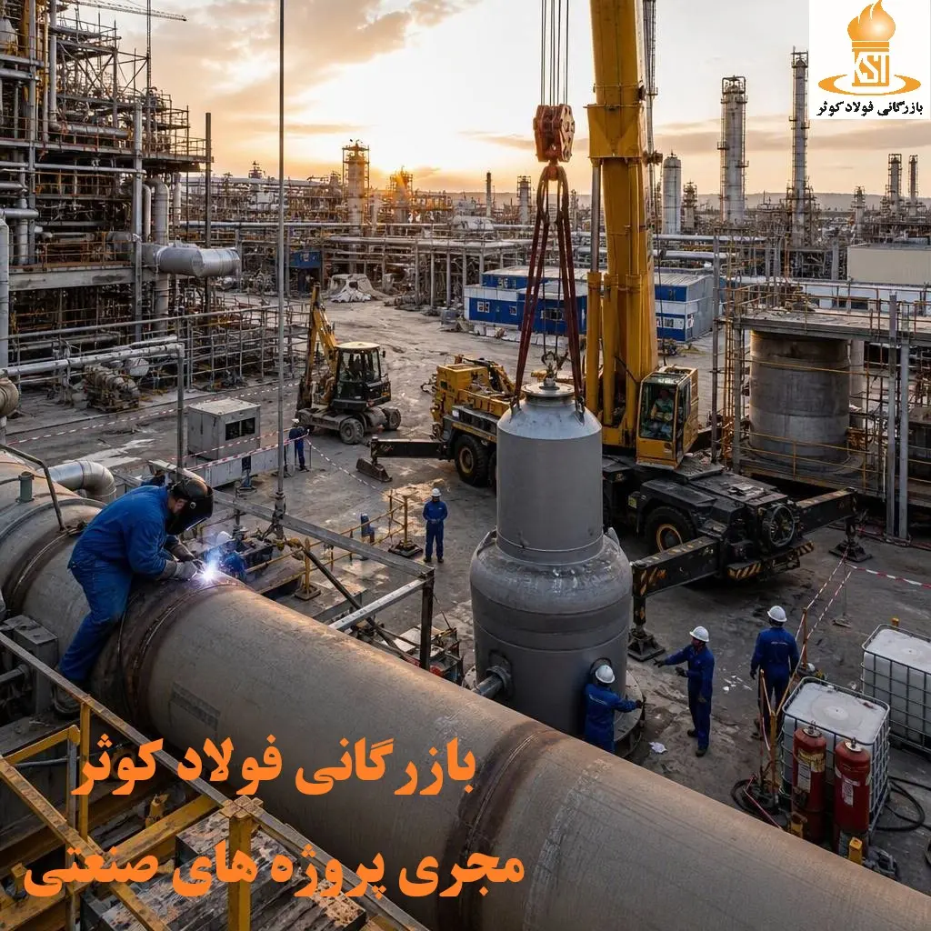 پروژههای صنعتی Industrial Projects پیمانکاری عمومی خطوط انتقال پایپینگ عایق کاری سرد و گرم نصب تجهیزات ثابت و دوار