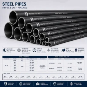 لوله های فولادی و خطوط انتقال carbon steel line pipes